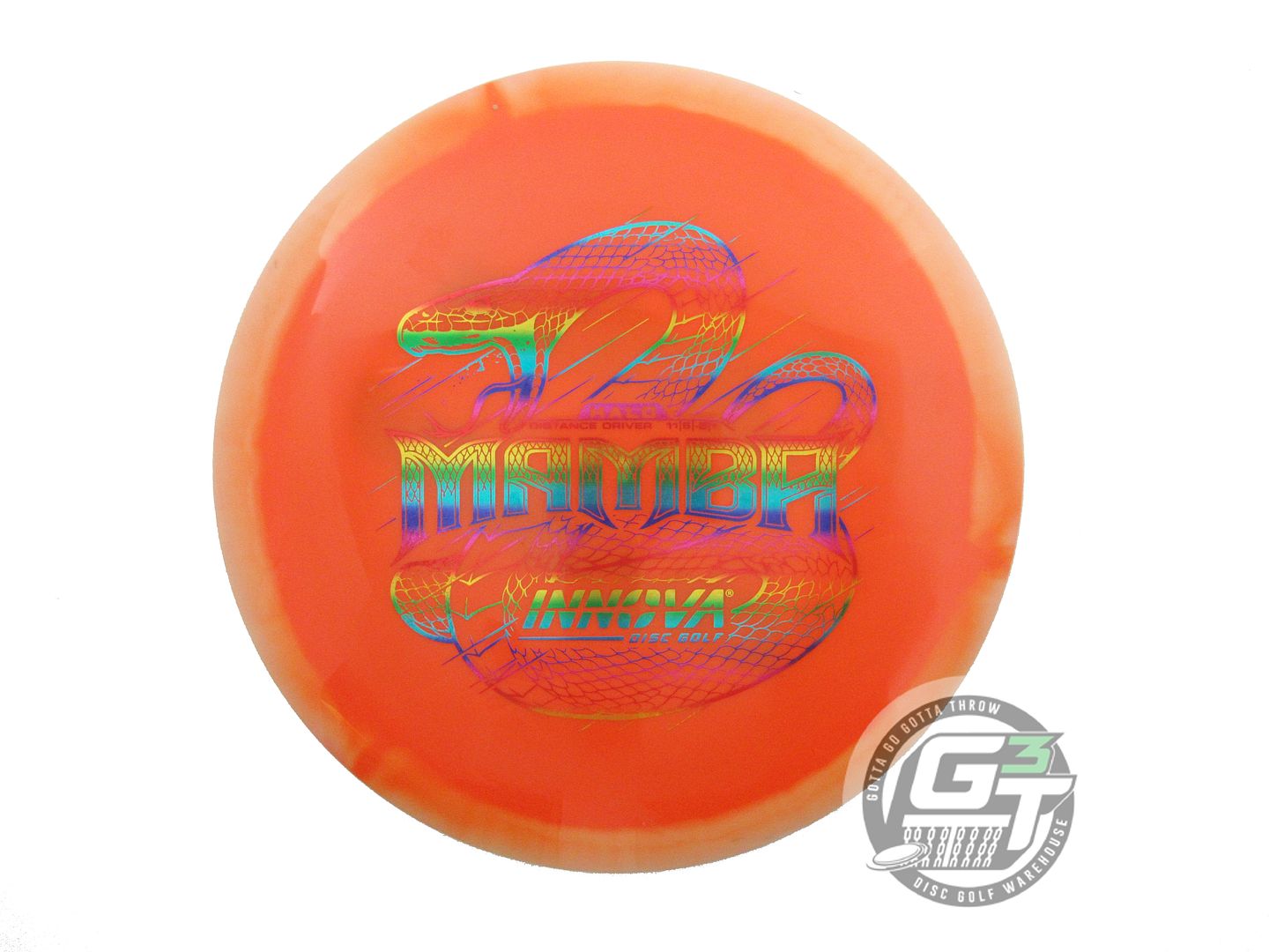 USED Innova Halo Star Mamba 163g White-Orange Distance Driver Golf Disc