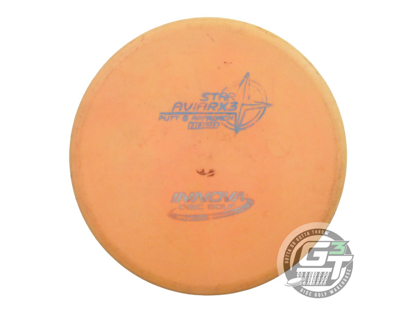 USED Innova Star AviarX3 169g Orange Blue Foil Putter Golf Disc