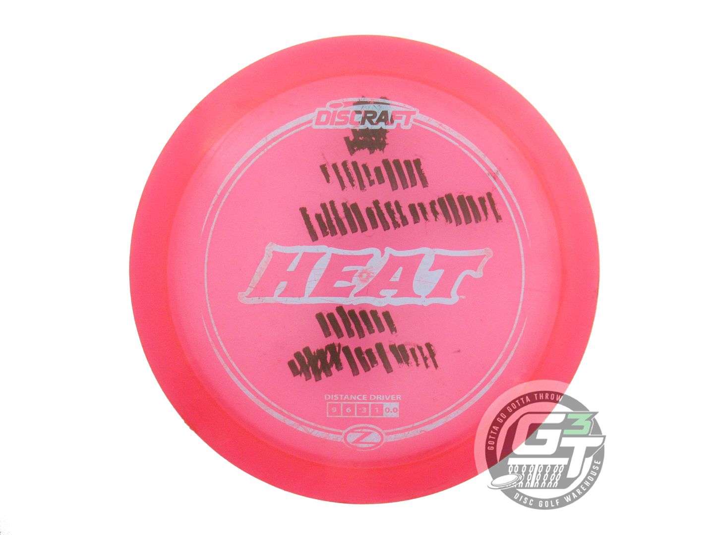 USED Discraft Z Heat 171g Pink Sky Blue Stamp Distance Driver Golf Disc