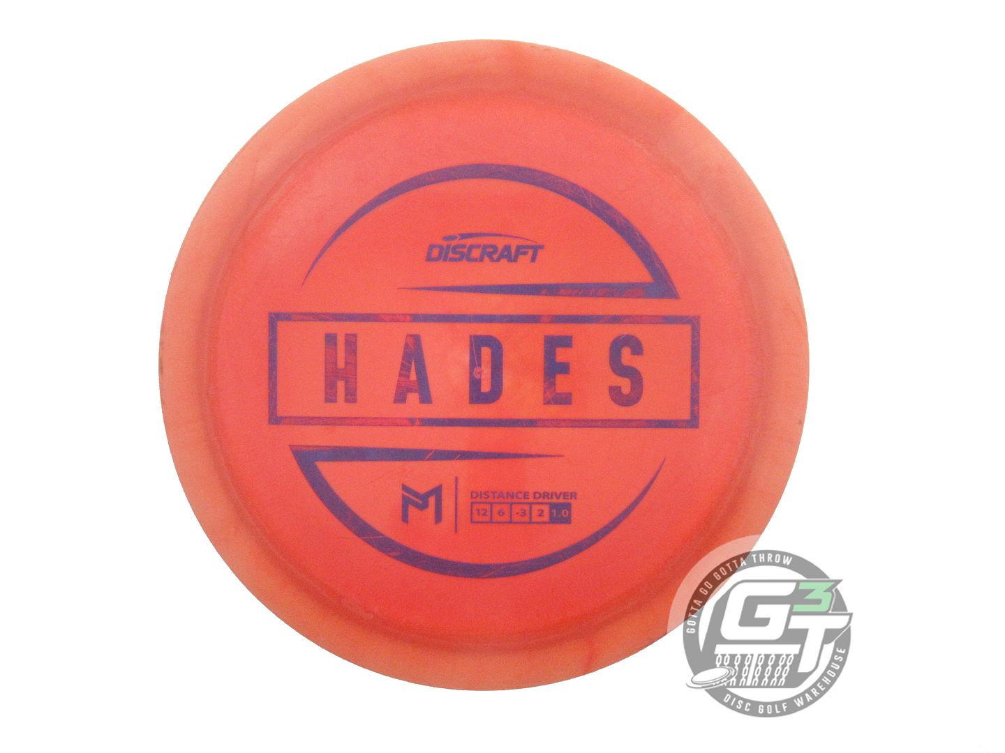 USED Discraft [McBETH] ESP Hades 175g Orange Purple Stamp Driver Golf Disc