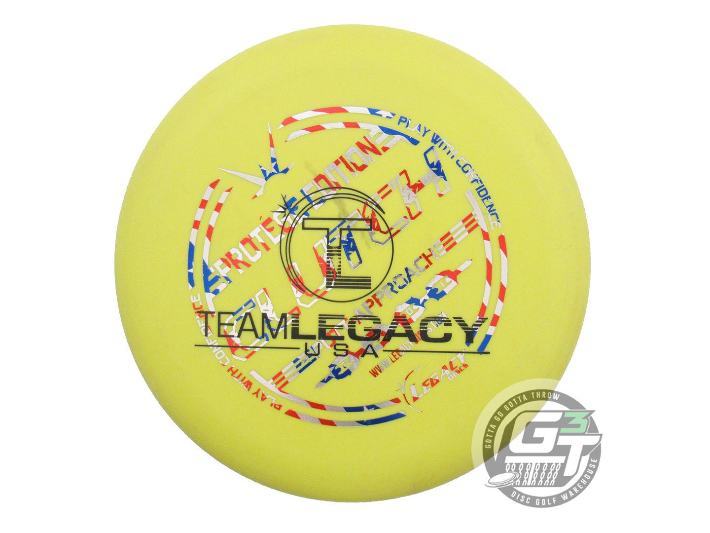 USED Legacy Discs X-OUT Protege Clozer 174g Yellow TEAM STAMP Putter Golf Disc