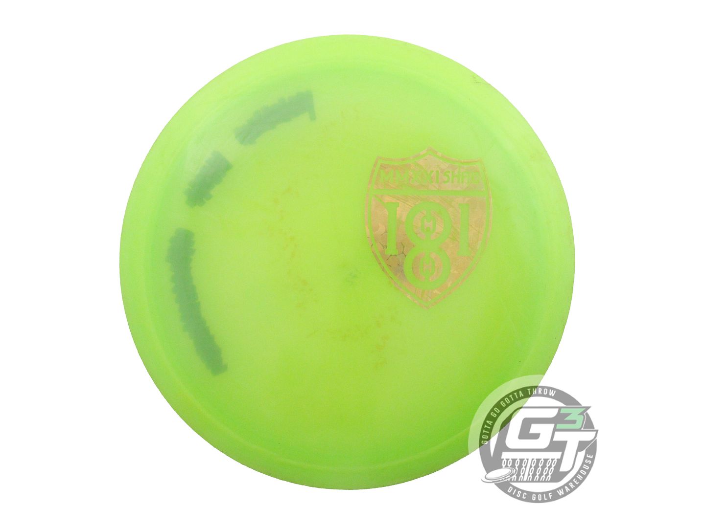 USED Discraft Z Undertaker 172g Lime Gold Flower Foil Distance Driver Golf Disc
