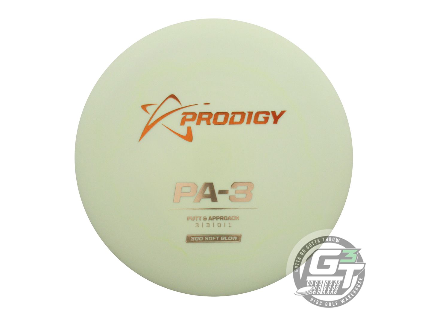 Prodigy 300 Soft Glow Series PA3 Putter Golf Disc (Individually Listed)