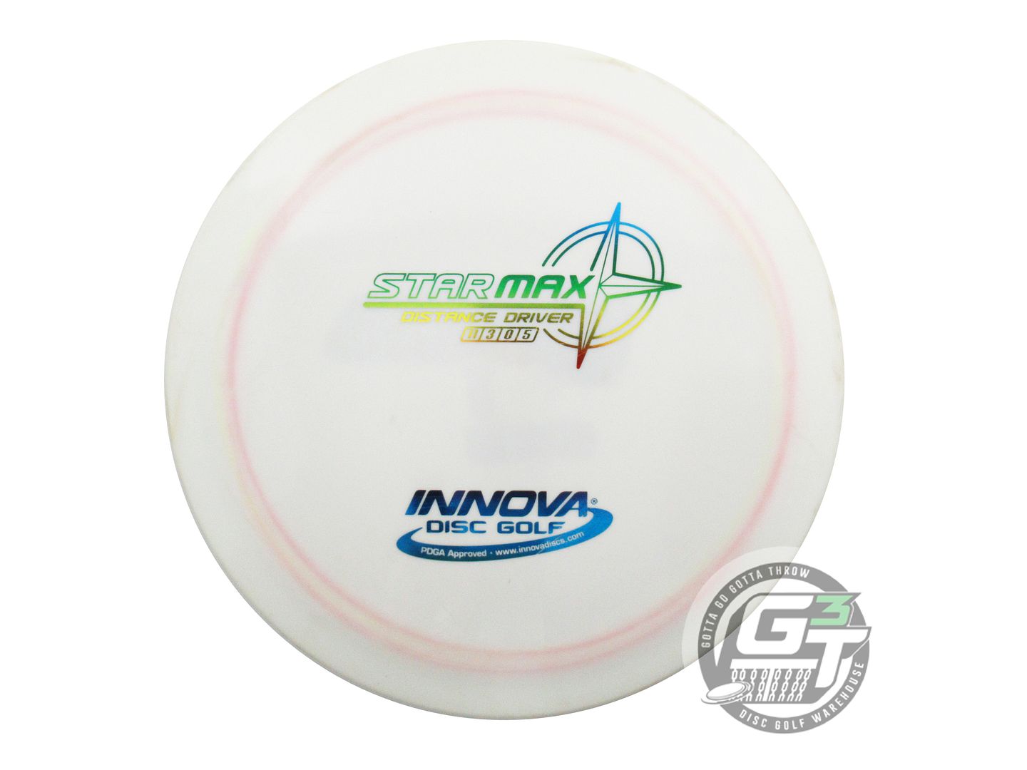 USED Innova Star Max 175g White Rainbow Foil Distance Driver Golf Disc