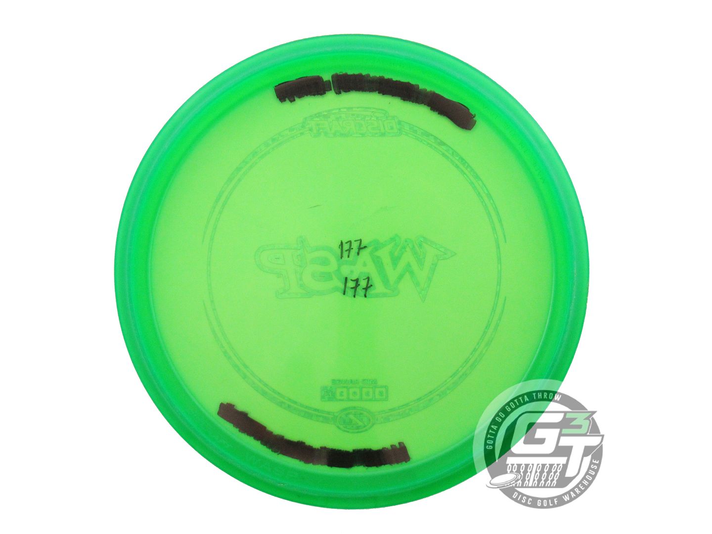 USED Discraft Z Wasp 177g Green Gold Pixel Foil Midrange Golf Disc