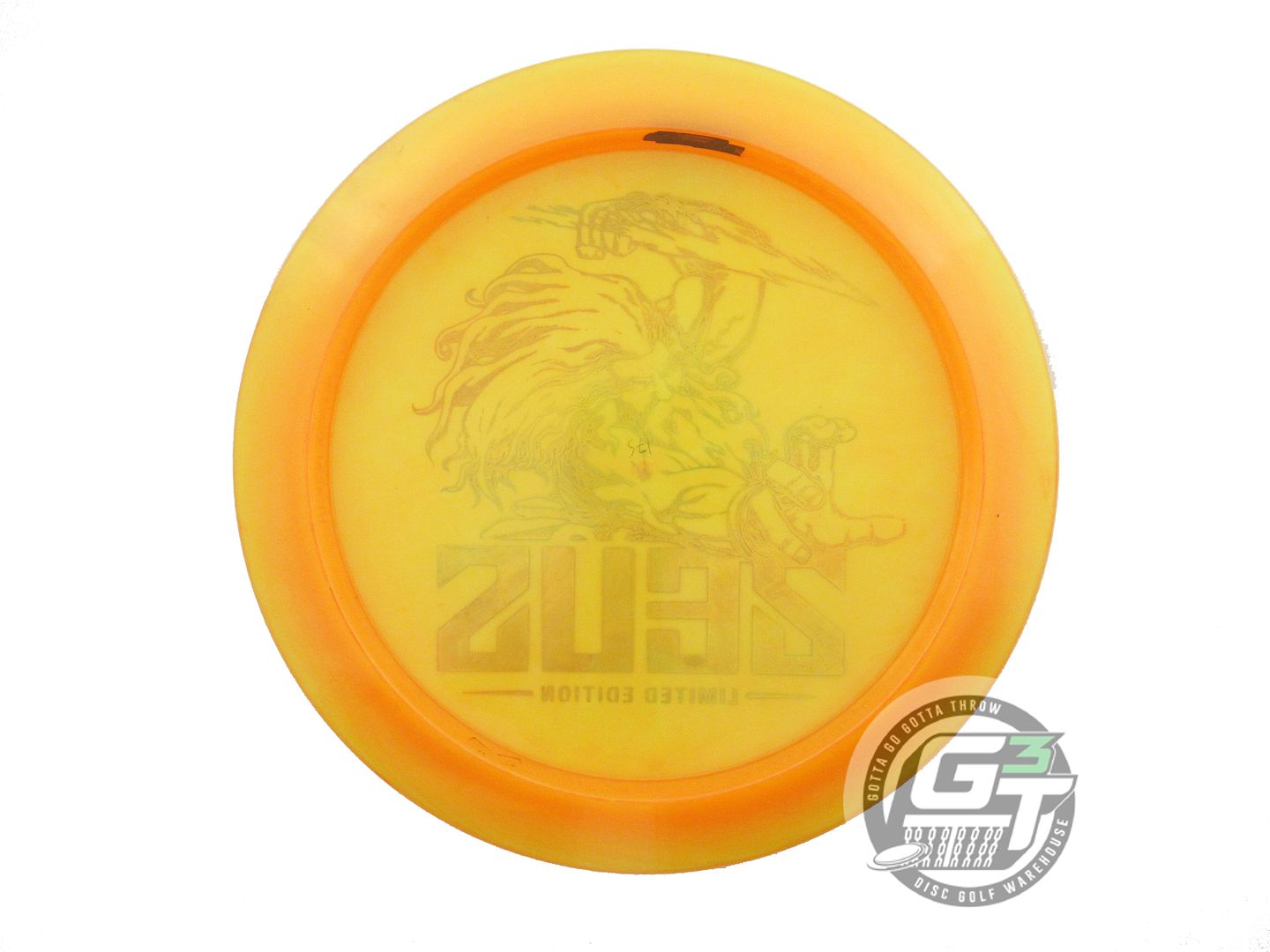 USED Discraft [McBETH] ColorShift Z Zeus 175g Orange-Yellow Driver Golf Disc