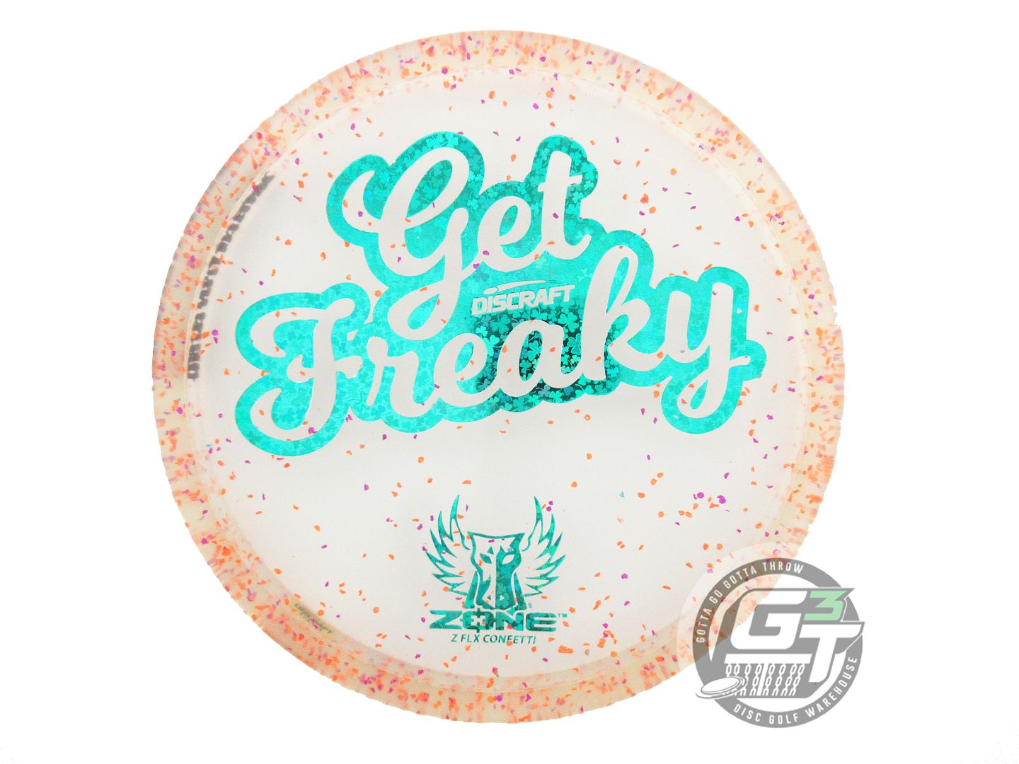 USED Discraft [SMITH] Confetti Z FLX Zone 176g Shamrock Foil Putter Golf Disc