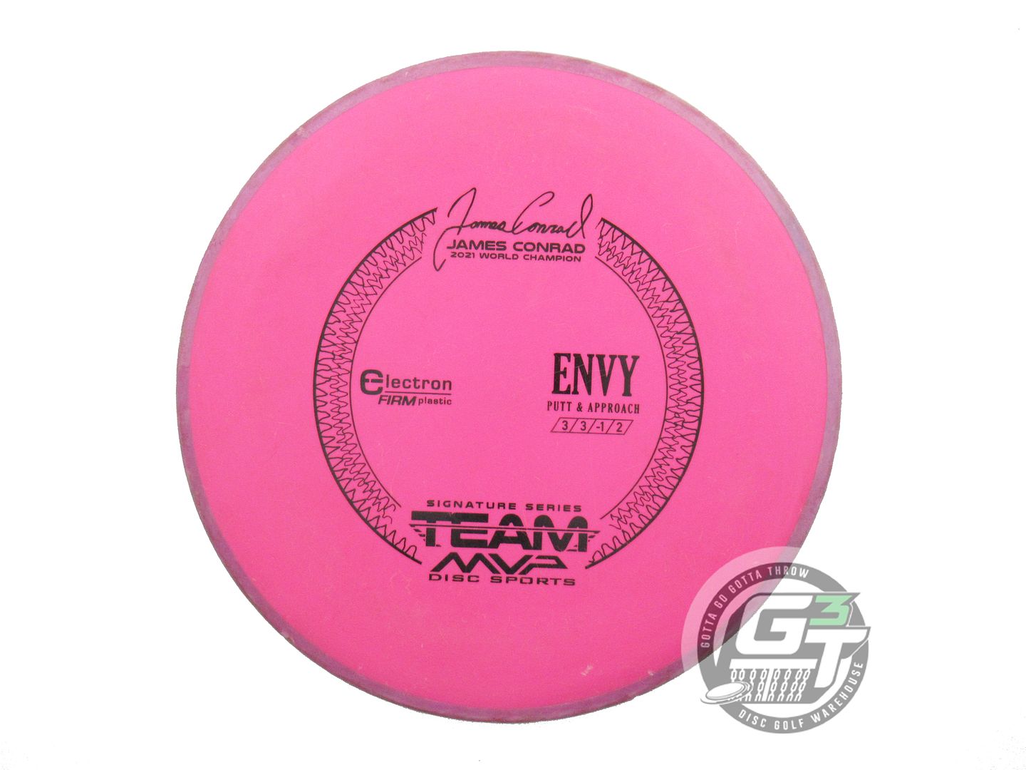 USED Axiom Discs [CONRAD] Electron Firm Envy 175g Pink Purple Rim Putter Disc