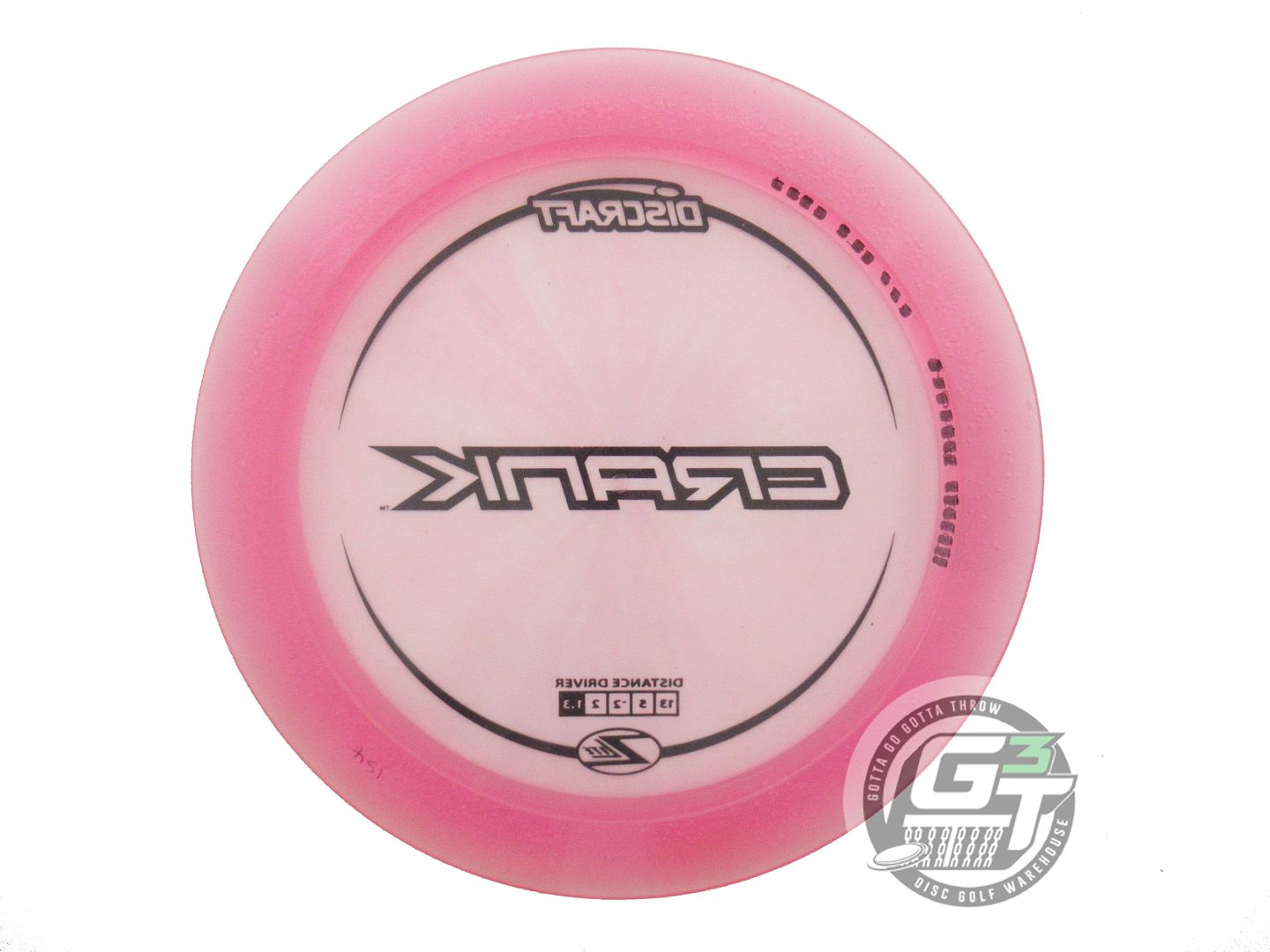 USED Discraft Z Lite Crank 154g Pink Black Stamp Distance Driver Golf Disc
