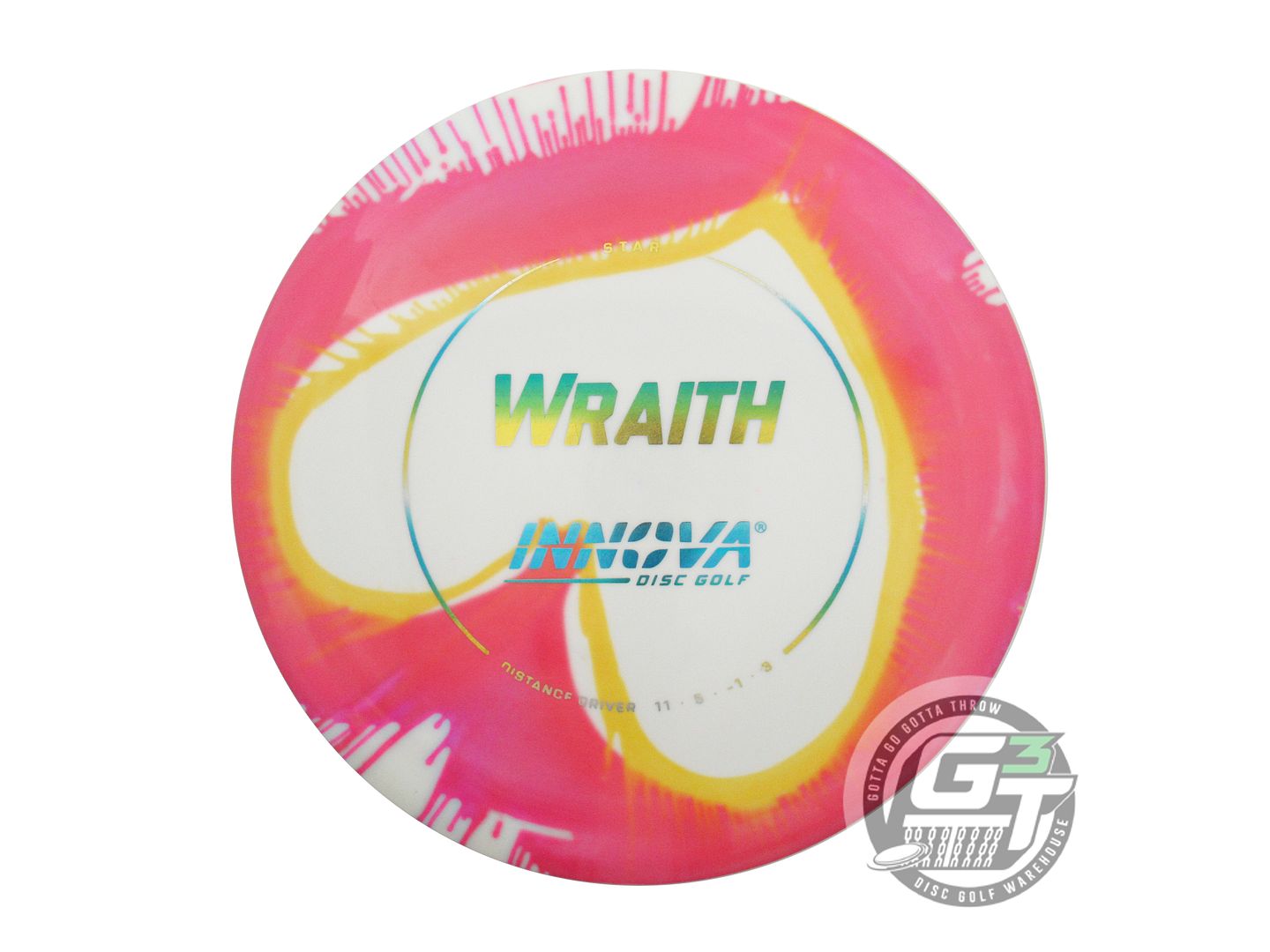 USED Innova I-DYE Star Wraith 175g Heart Distance Driver Golf Disc