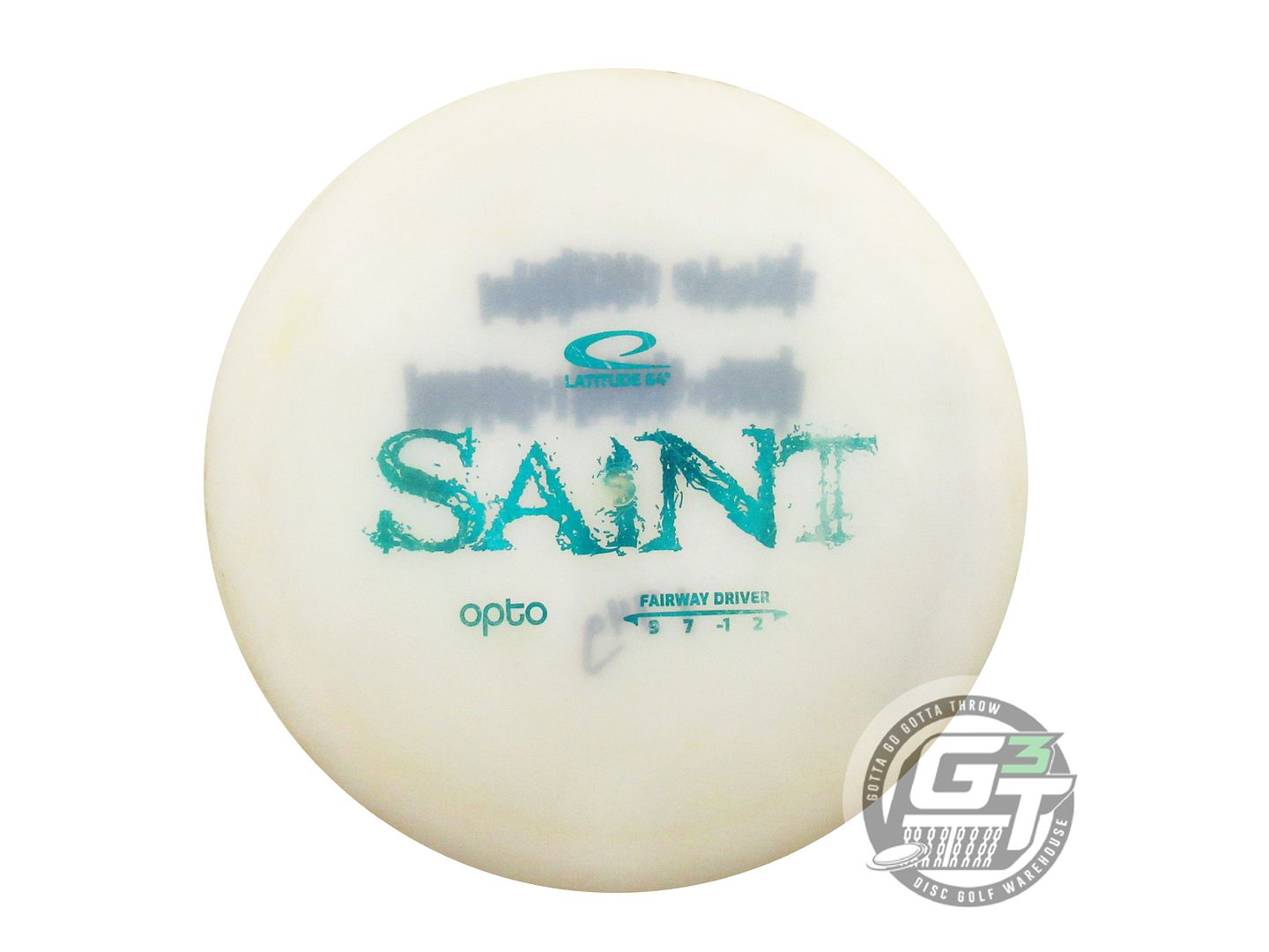 USED Latitude 64 Opto Saint 174g White Teal Foil Fairway Driver Golf Disc