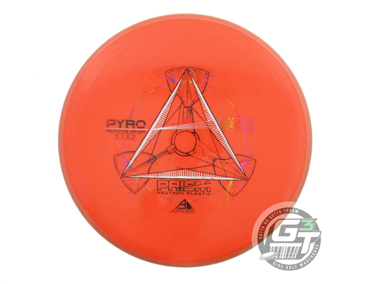 USED Axiom Discs Prism Neutron Pyro 178g Orange Peach Rim Midrange Golf Disc