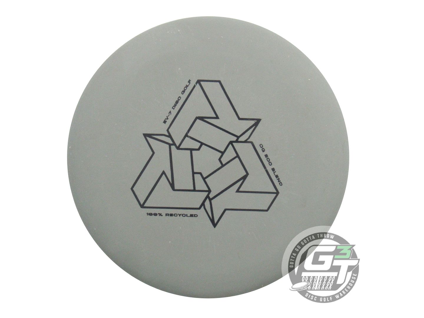 USED EV-7 OG Eco Blend Penrose 176g Gray Black Stamp Putter Golf Disc