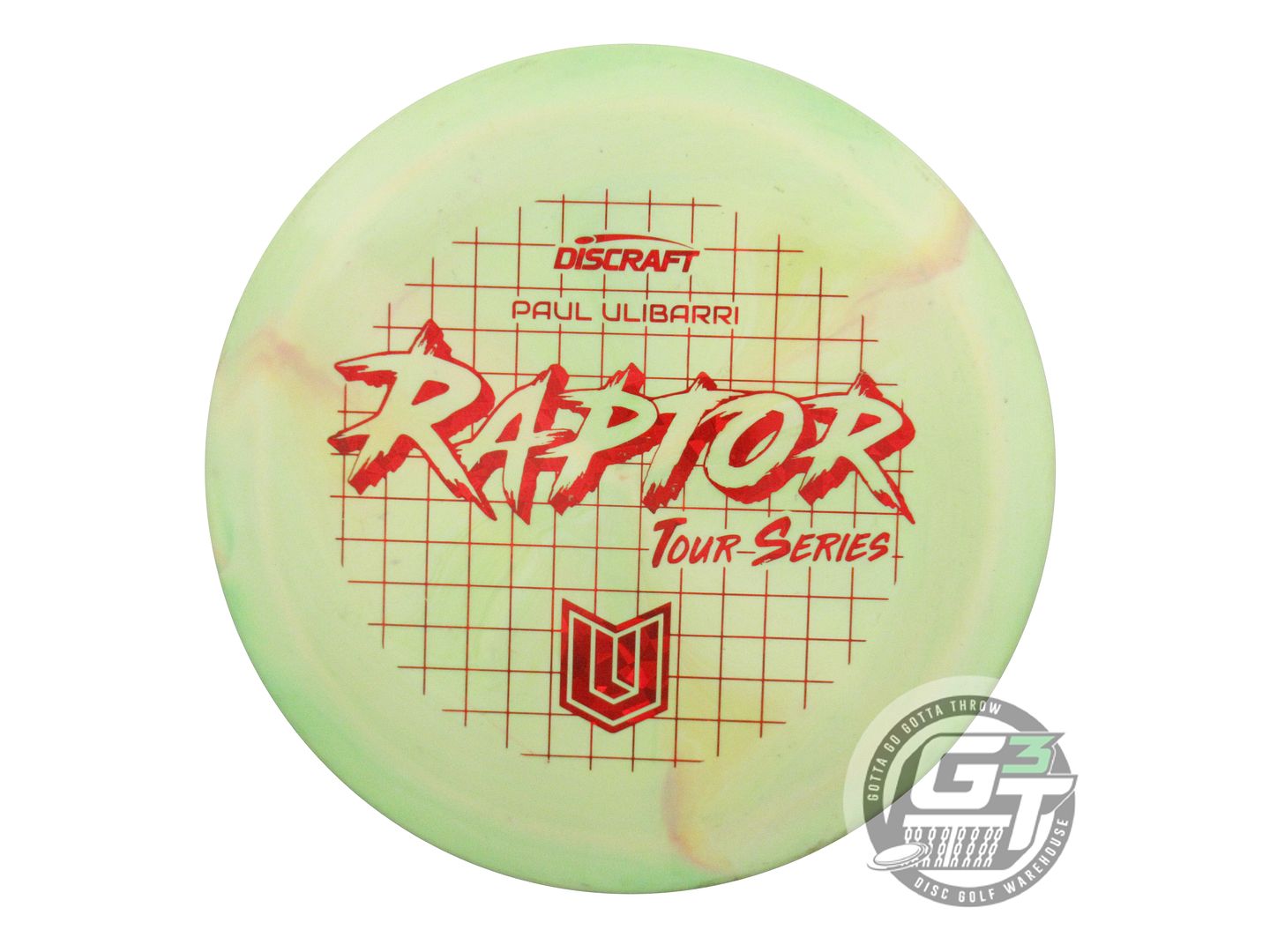 USED Discraft [ULIBARRI] Swirl ESP Raptor 175g Lime-Yellow Distance Driver Disc