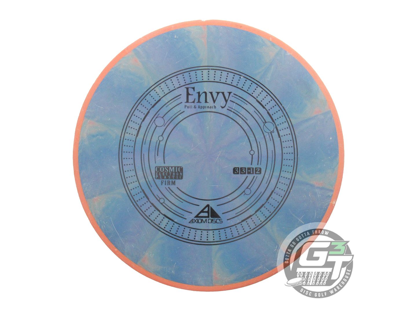USED Axiom Discs Cosmic Electron Firm Envy 171g Blue-Peach Orange Putter Disc