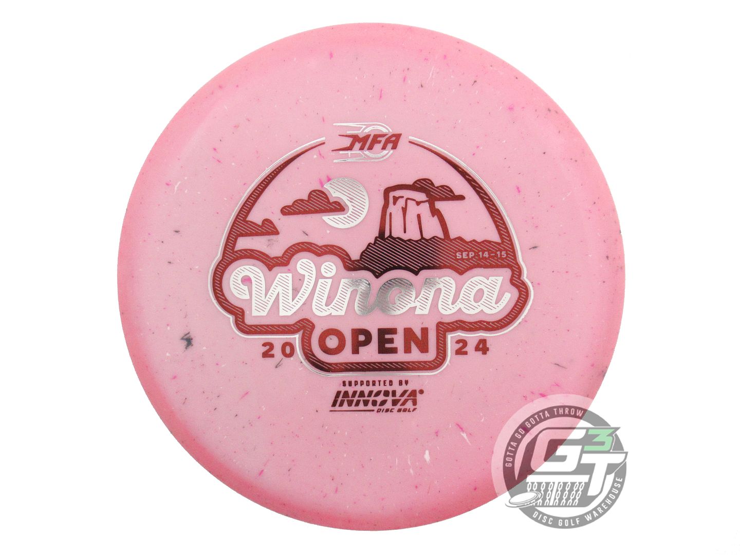 USED Innova [WINONA OPEN] Splatter Star Wombat3 180g Pink Midrange Golf Disc
