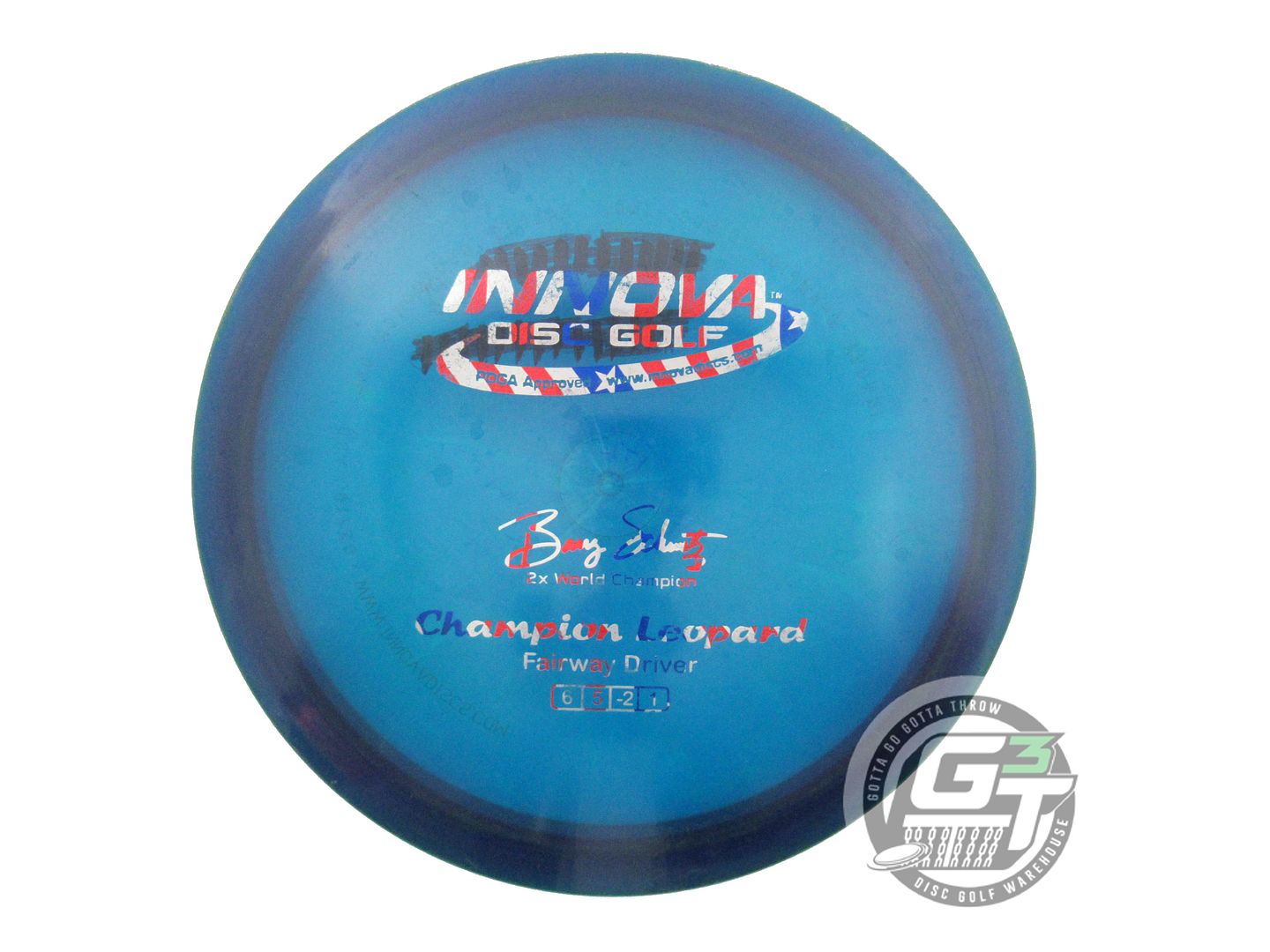 USED Innova Champion Leopard 172g Blue Flag Foil Fairway Driver Golf Disc