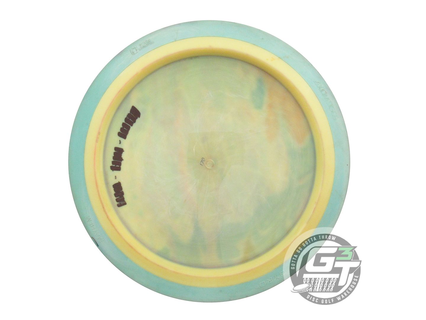 USED Axiom Discs Neutron Mayhem 170g Yellow Seafoam HOME DYED Driver Golf Disc