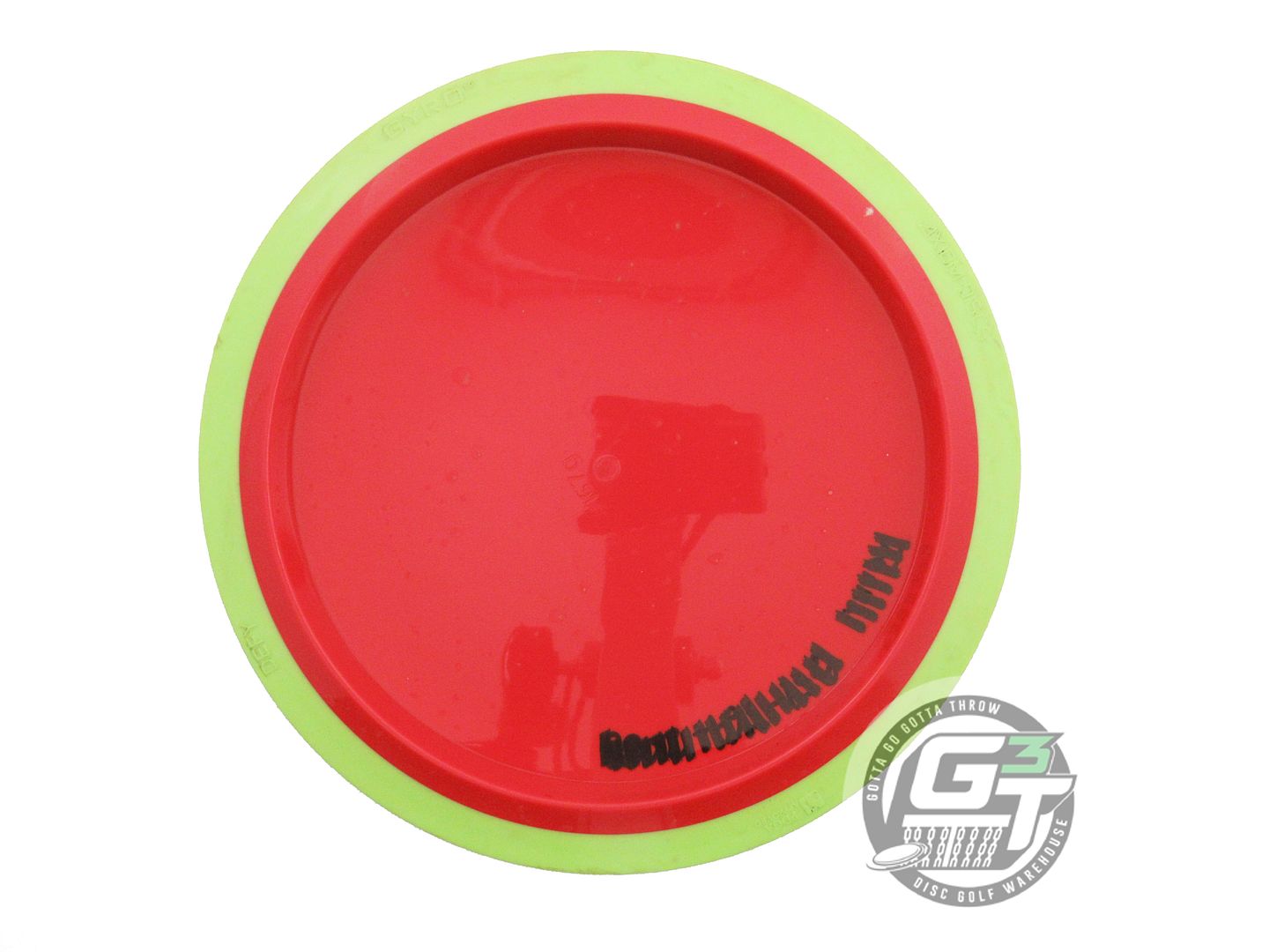 USED Axiom Discs Neutron Defy 167g Red Lime Rim Distance Driver Golf Disc