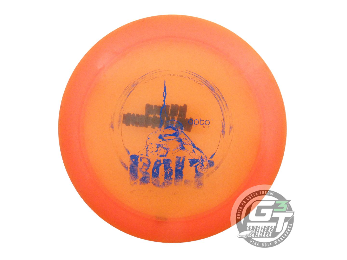 USED Latitude 64 Opto Bolt 174g Orange Blue Foil Distance Driver Golf Disc