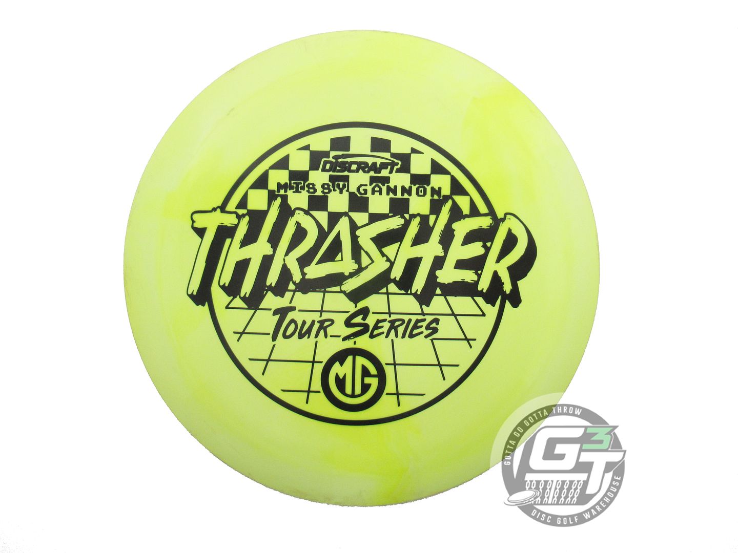 USED Discraft [GANNON] Swirl ESP Thrasher 175g Yellow Distance Driver Golf Disc
