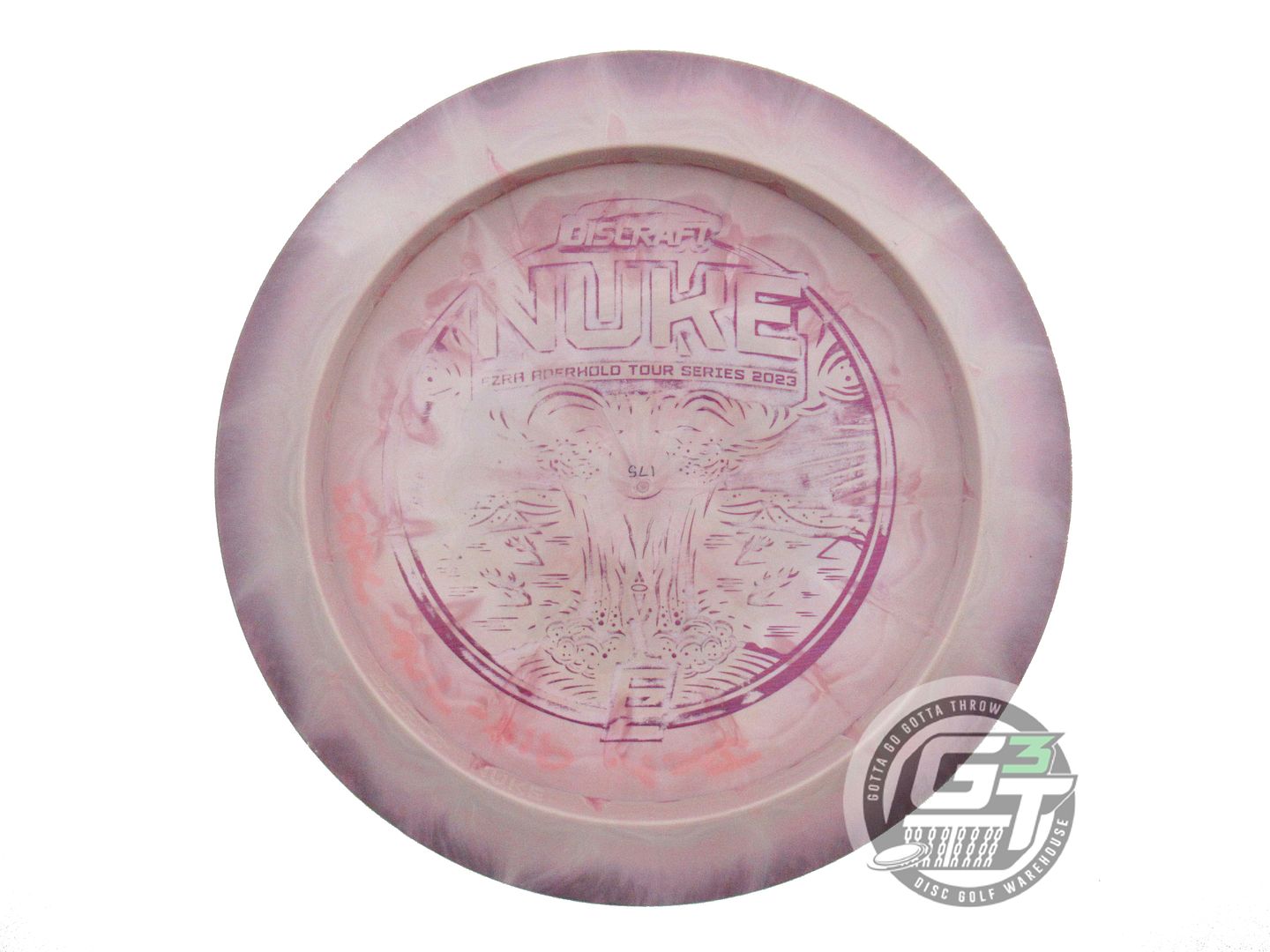 USED Discraft [ADERHOLD] Swirl ESP Nuke 174g Purple-Gray Distance Driver Disc