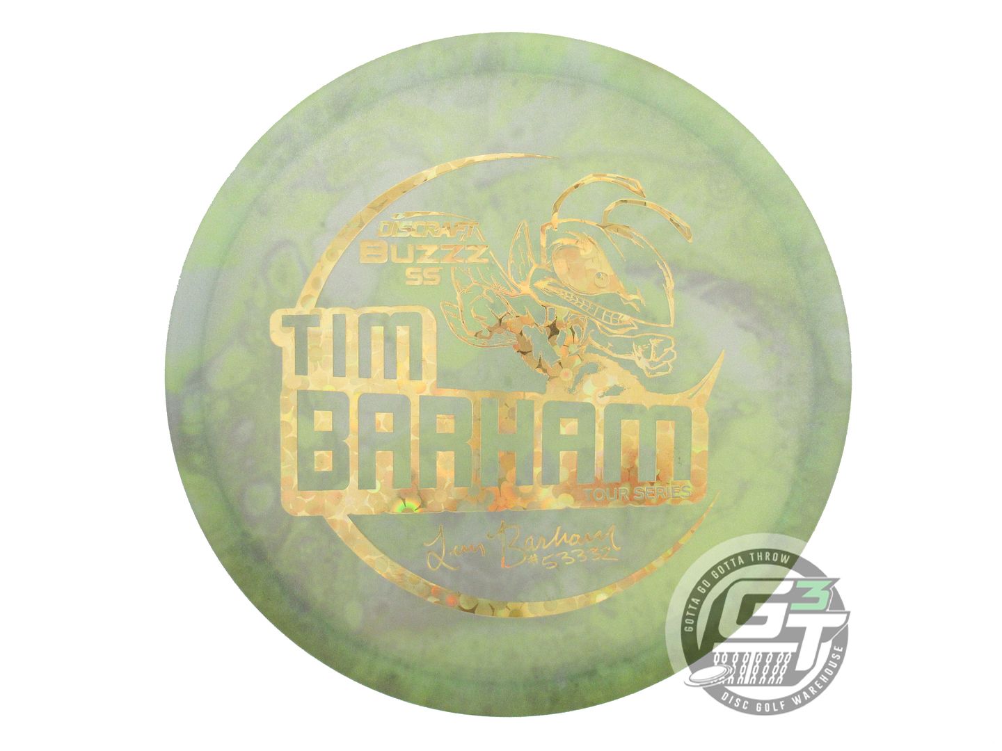 USED Discraft [BARHAM] Metallic Z Buzzz SS 178g Smoke HOME DYED Midrange Disc