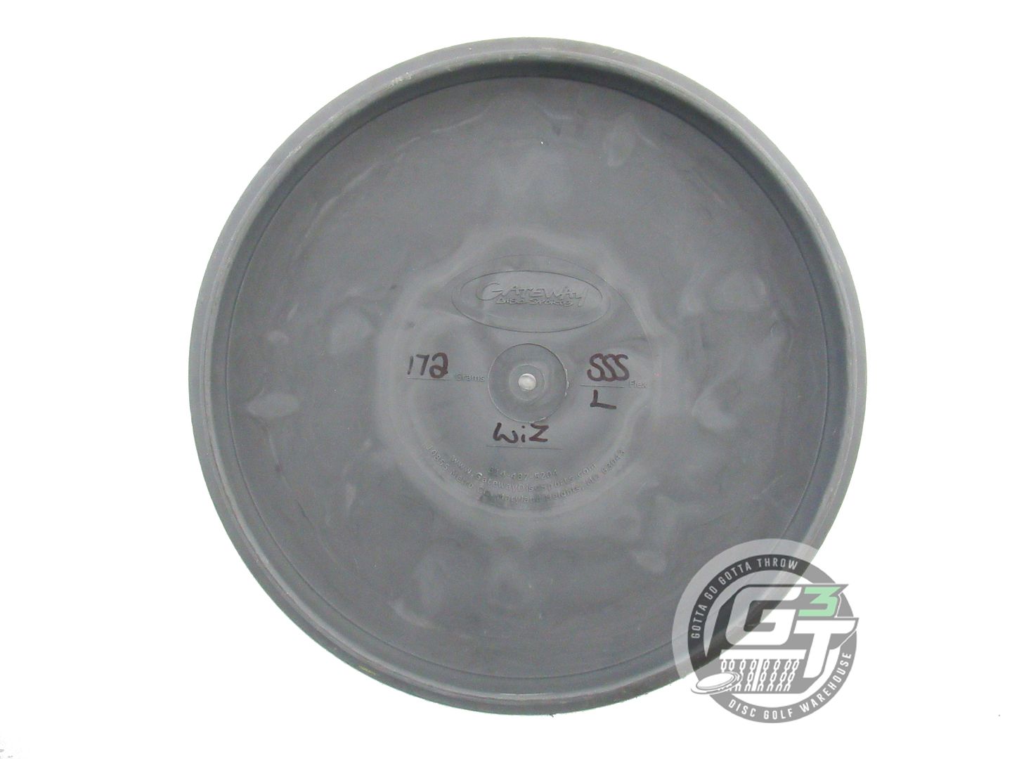 USED Gateway X-OUT Lunar SSS Wizard 172g Gray Putter Golf Disc