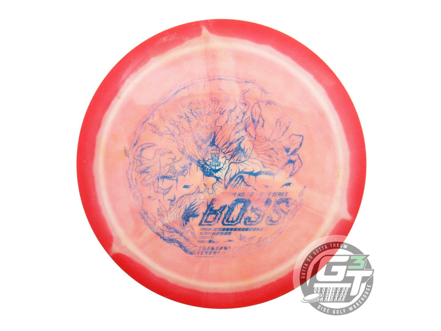 USED Innova [KOLING] Halo Star Boss 173g Red-Cream Distance Driver Golf Disc