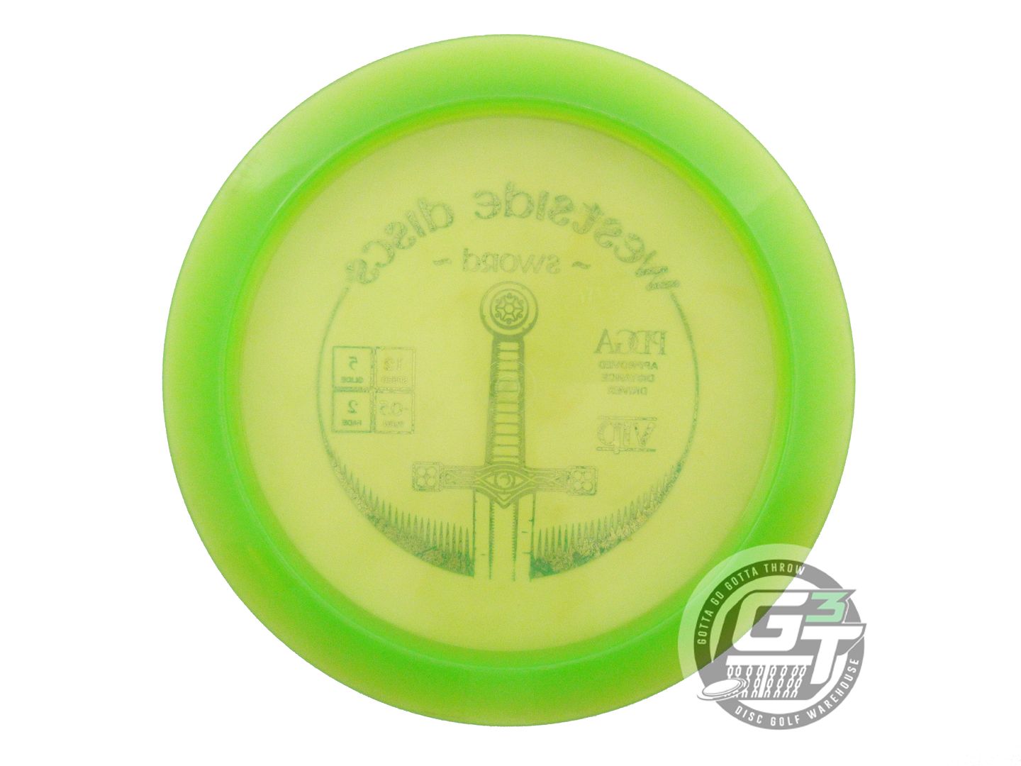 USED Westside Discs VIP Sword 171g Lime Teal Foil Distance Driver Golf Disc