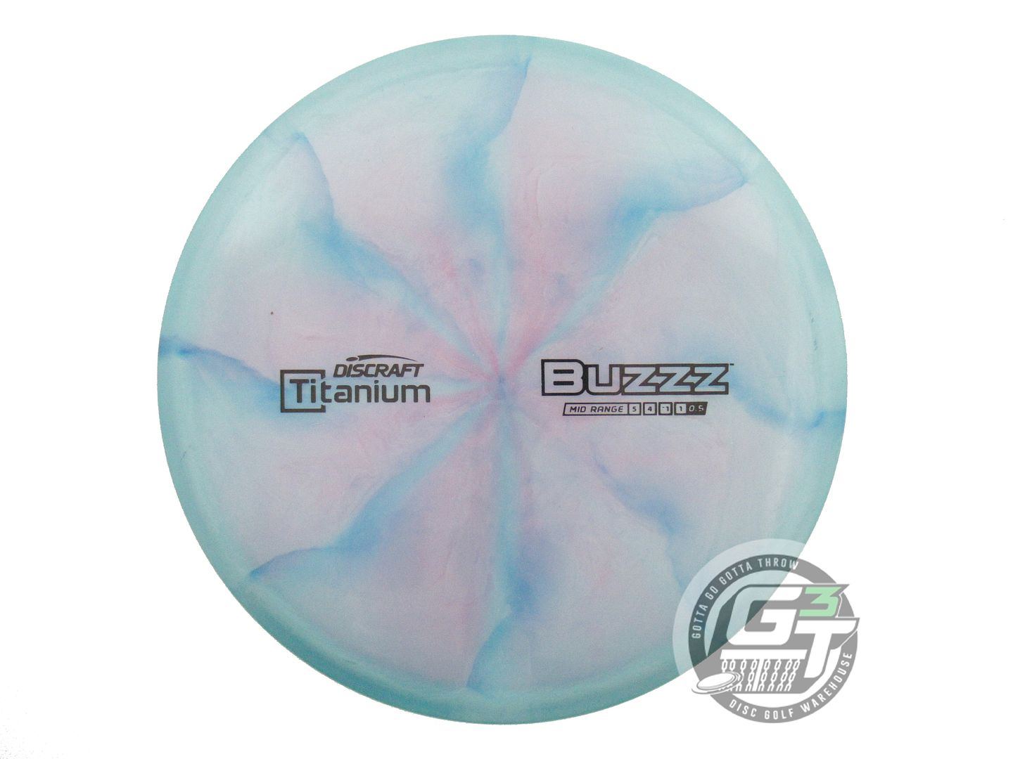 USED Discraft Titanium Buzzz 174g Teal-Lilac Midrange Golf Disc