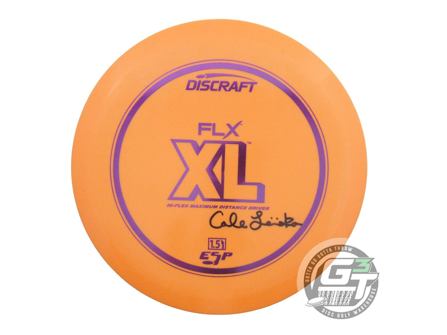 NOS Discraft ESP FLX XL 167g Orange Purple Foil LEIVISKA OOP Driver Golf Disc