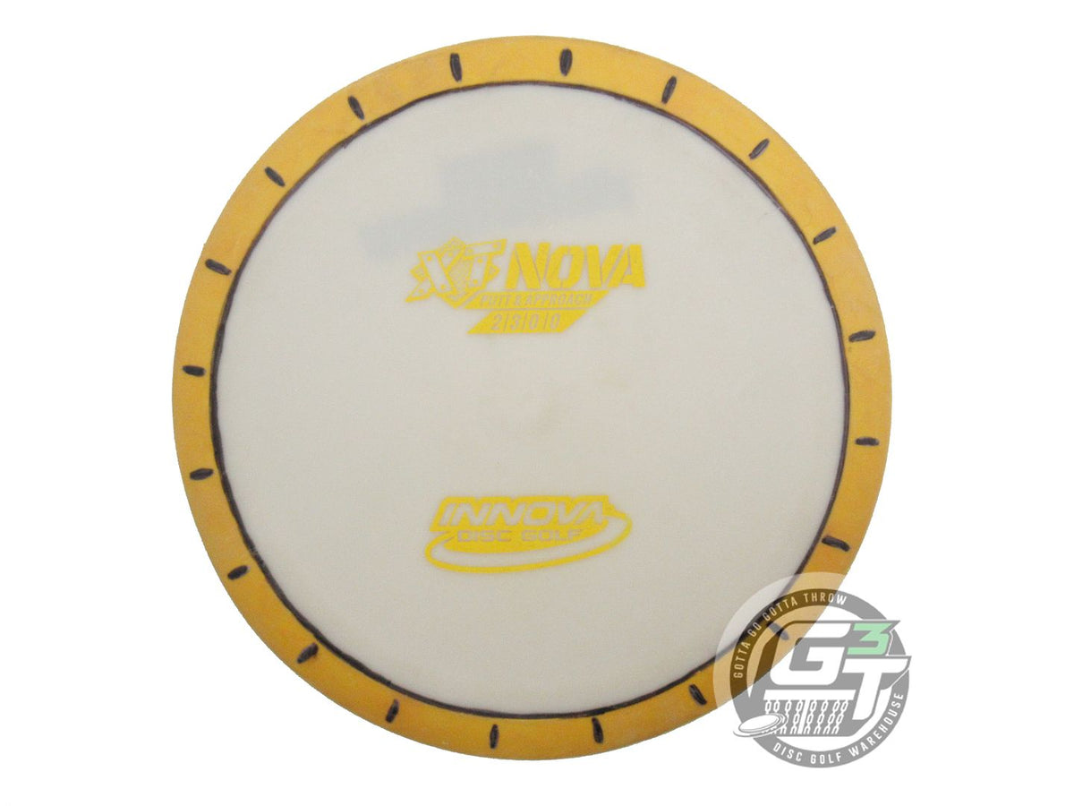 USED Innova XT Nova 175g White Yellow Stamp Yellow Rim Putter Golf Dis ...