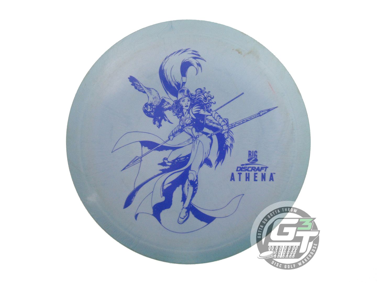 USED Discraft Big Z Athena 174g Blue Blue Stamp Driver Golf Disc