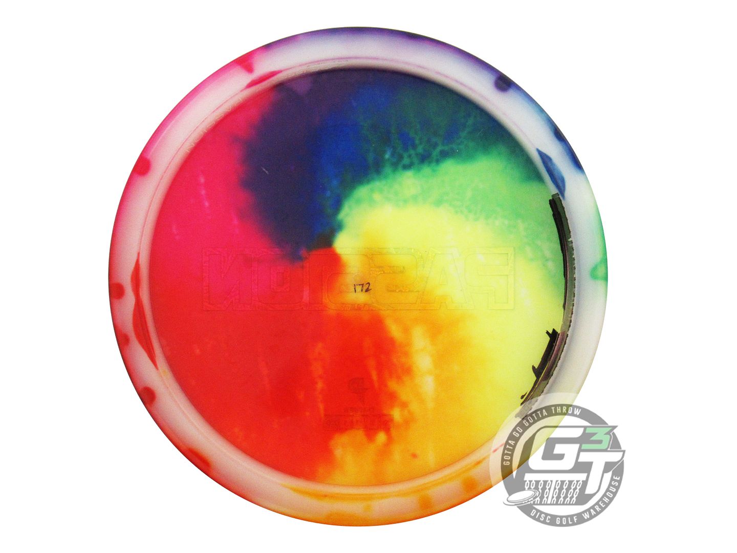 USED Discraft [PIERCE] Signature FlyDye Z Passion 172g Rainbow Driver Golf Disc