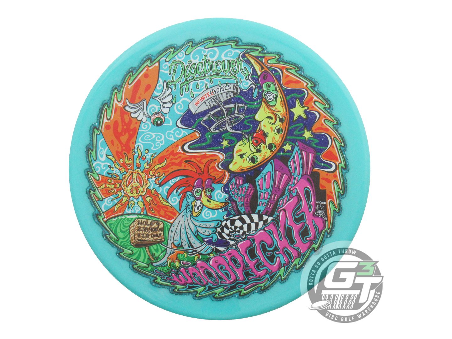 NOS Disctroyer A-Medium Woodpecker 175g Seafoam VIP SERIES Midrange Golf Disc