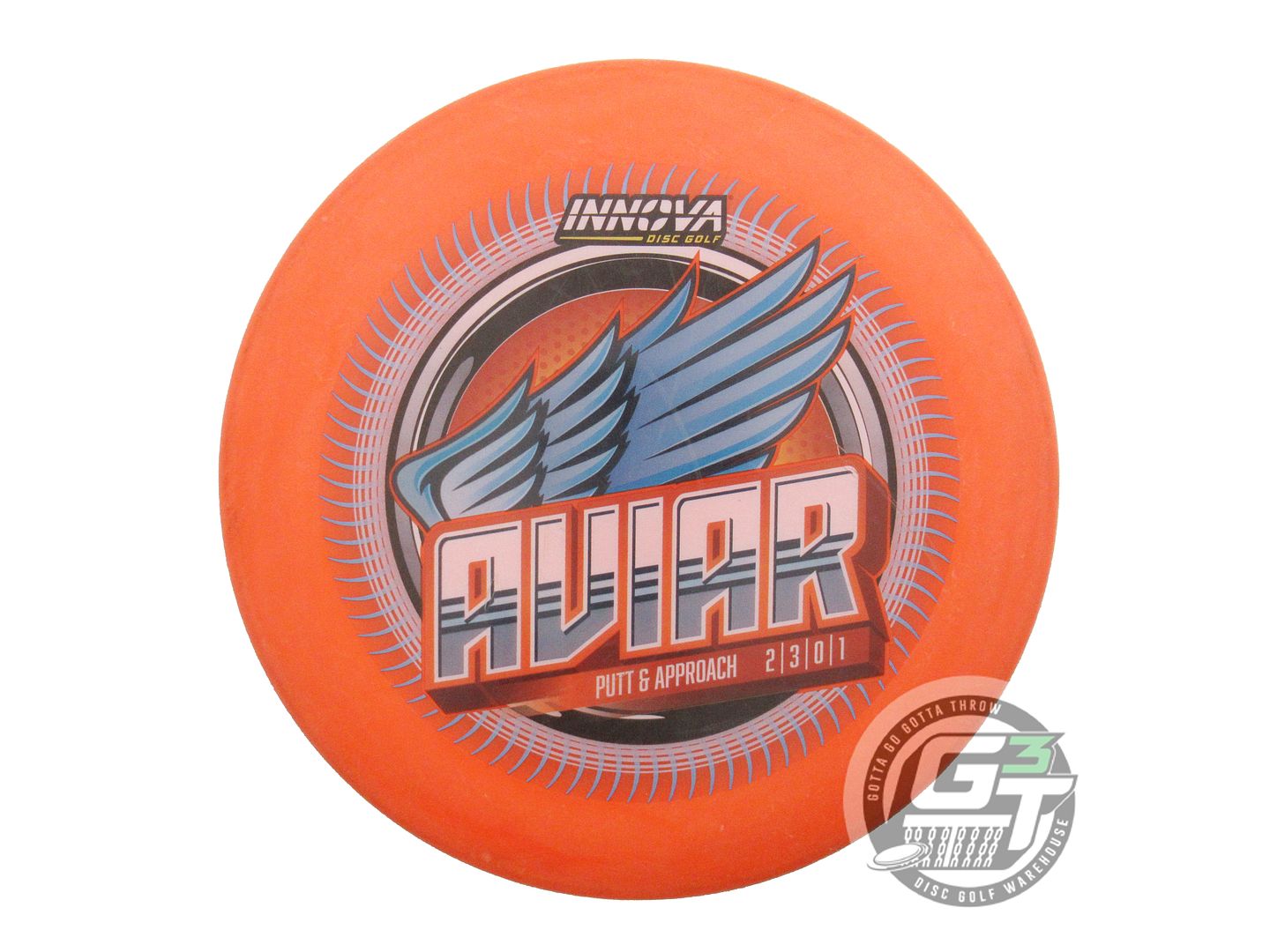USED Innova DX Aviar 149g Orange FullColor Putter Golf Disc