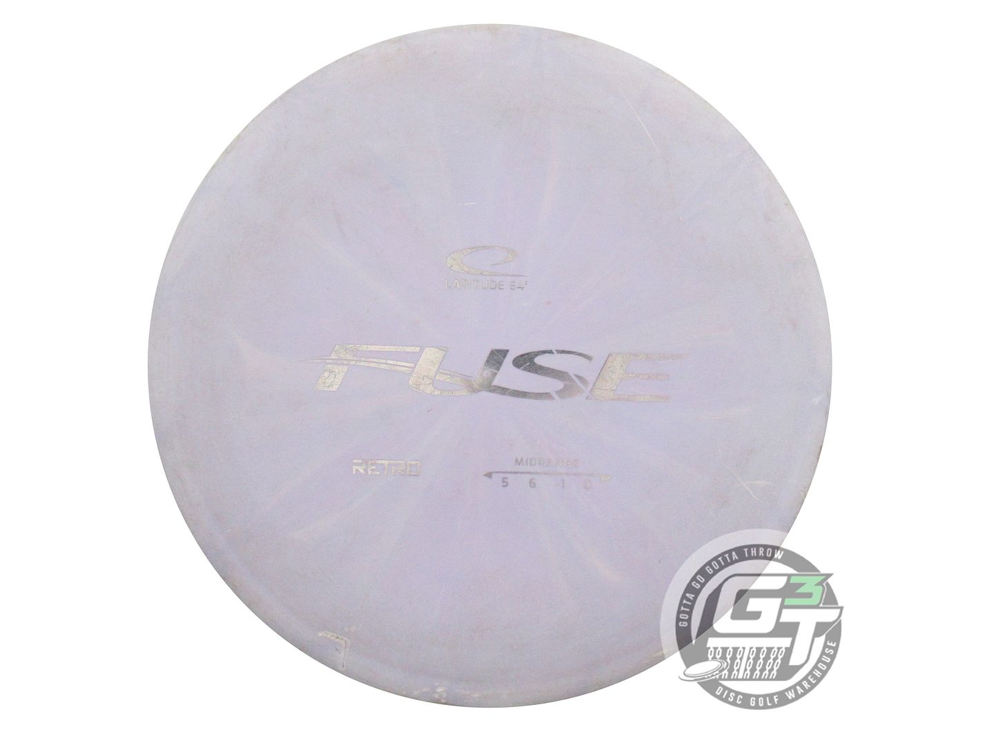 USED Latitude 64 Retro Burst Fuse 178g Lilac Silver Foil Midrange Golf Disc