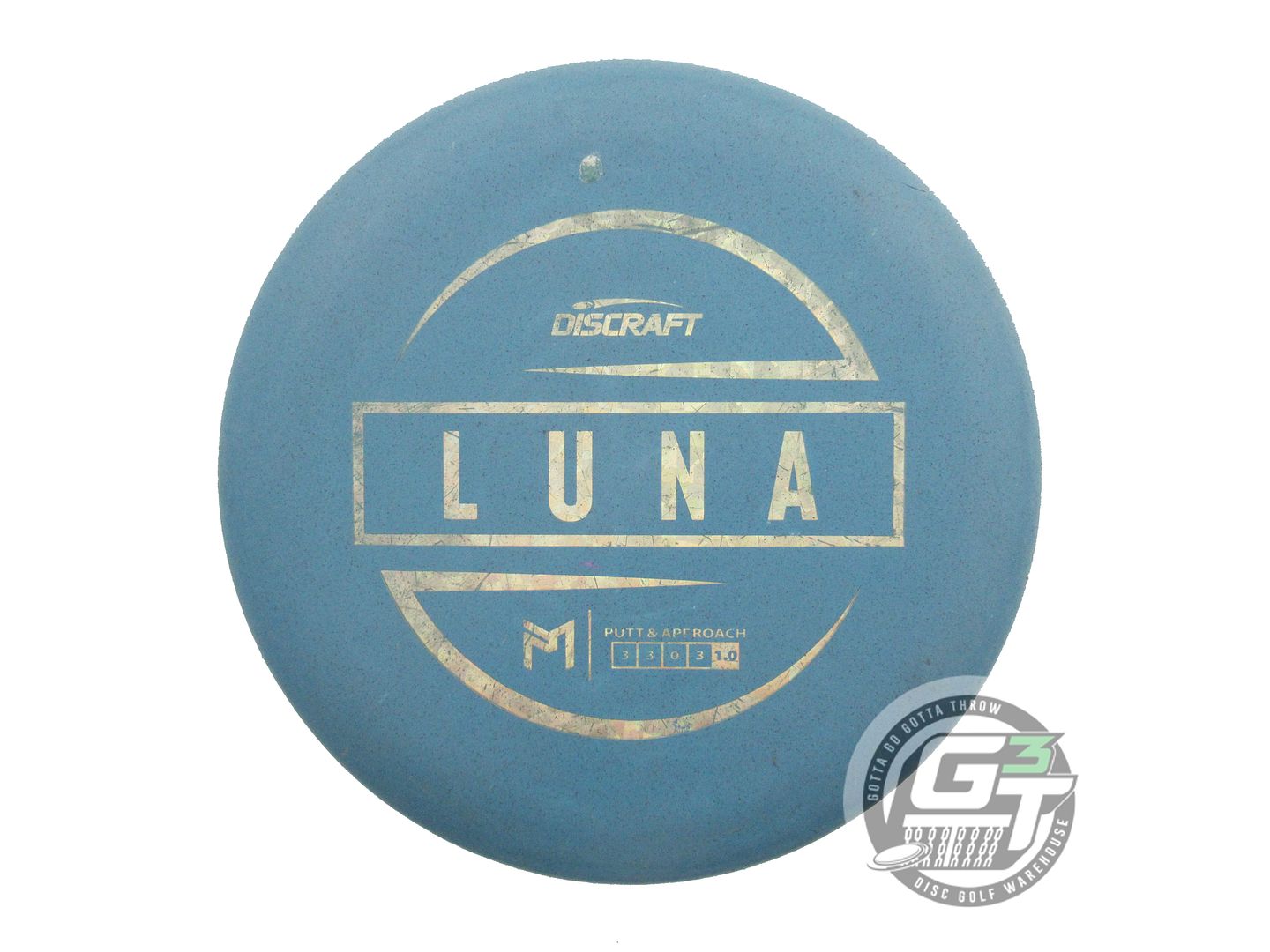 USED Discraft [McBETH] Jawbreaker Luna 169g Blue Gold Shatter Putter Golf Disc