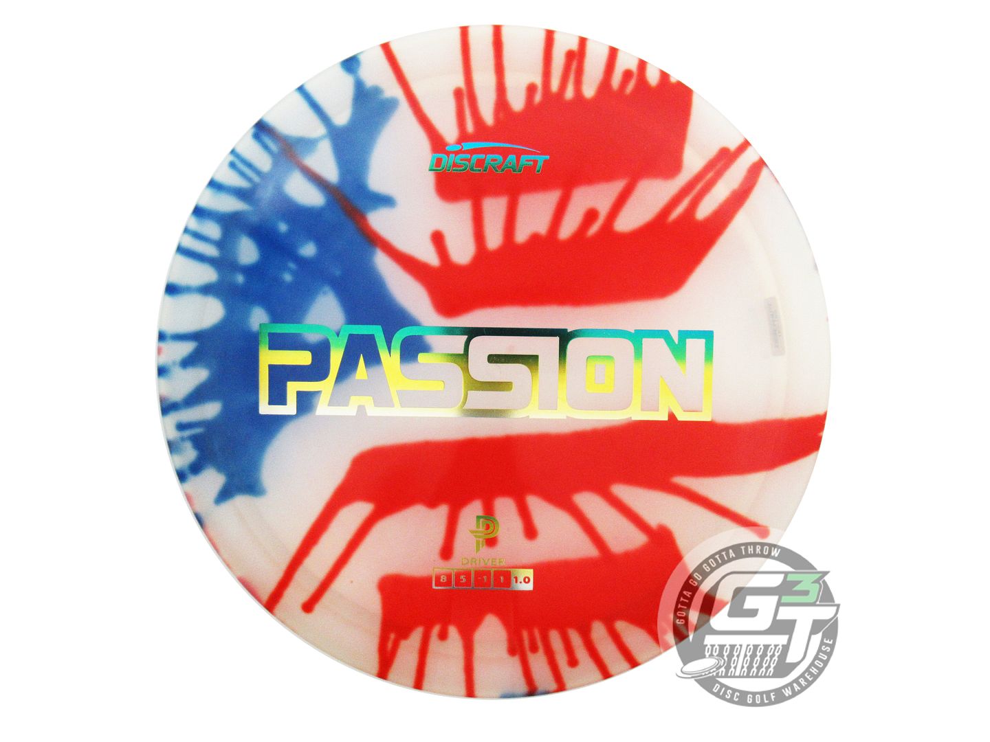 NOS Discraft [PIERCE] Signature FlyDye Z Passion 169g Flag Driver Golf Disc