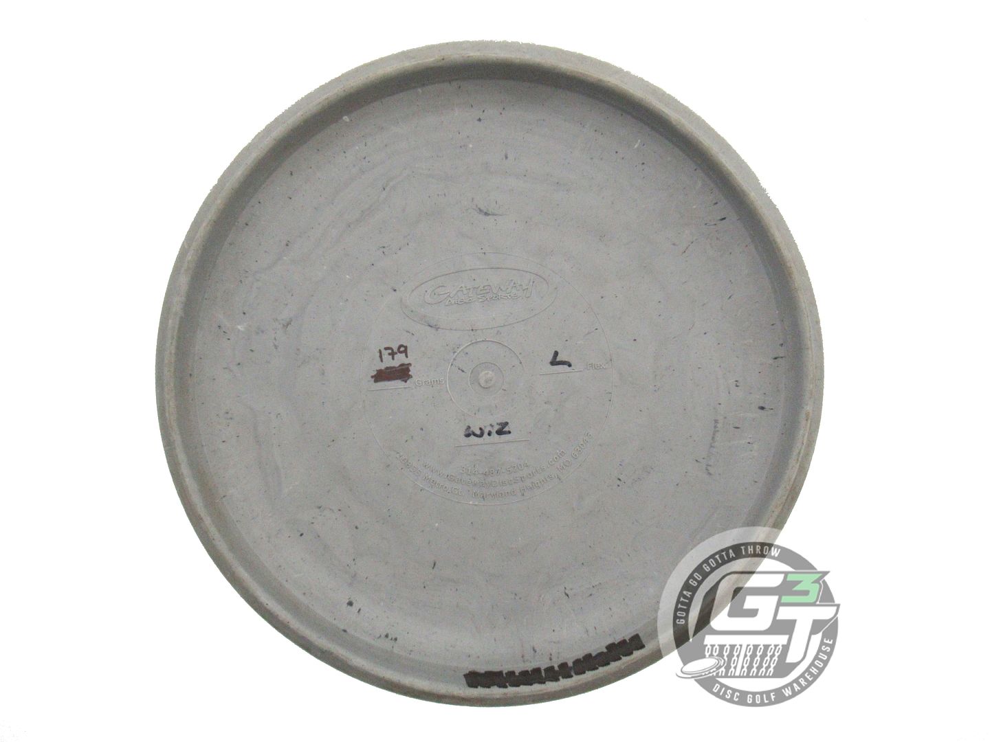 USED Gateway WINTER WIZARDS Lunar Wizard 179g Gray Putter Golf Disc