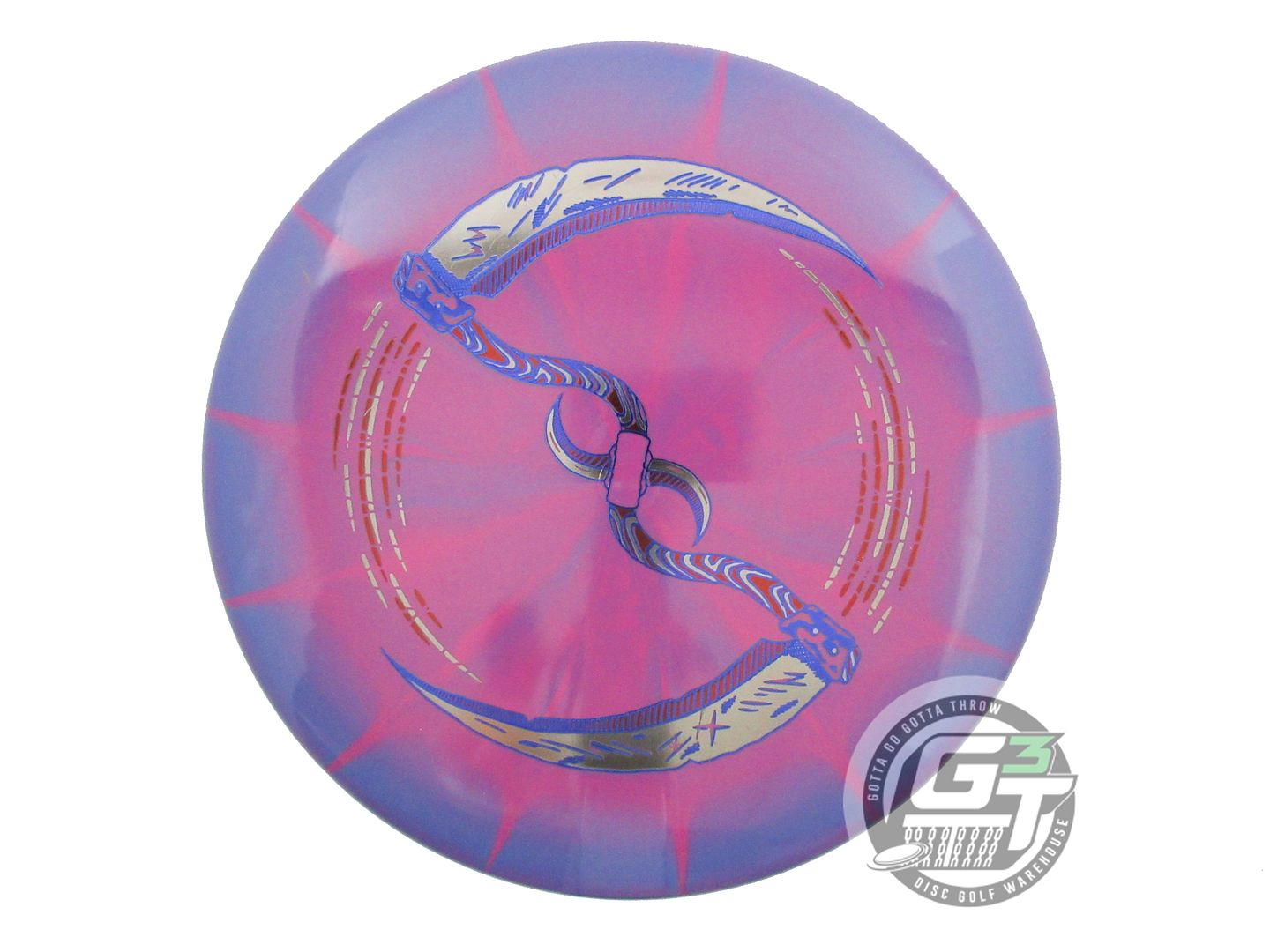 USED DiscMania SCYTHE Lux Vapor Link 176g Purple-Pink Putter Golf Disc