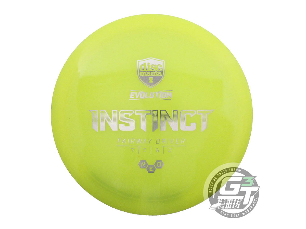USED DiscMania Neo Instinct 171g Yellow Silver Foil Fairway Driver Golf Disc