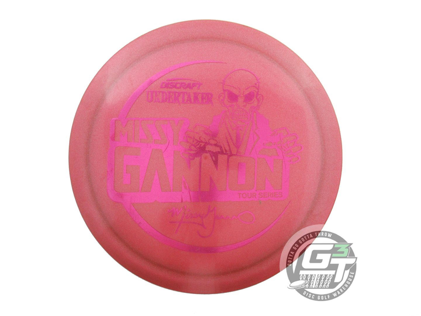 USED Discraft [GANNON] Metallic Z Undertaker 176g Red Purple Foil Driver Disc