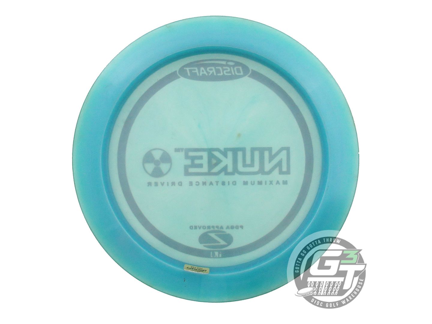 USED Discraft Z Nuke 167g Teal Red Foil Distance Driver Golf Disc