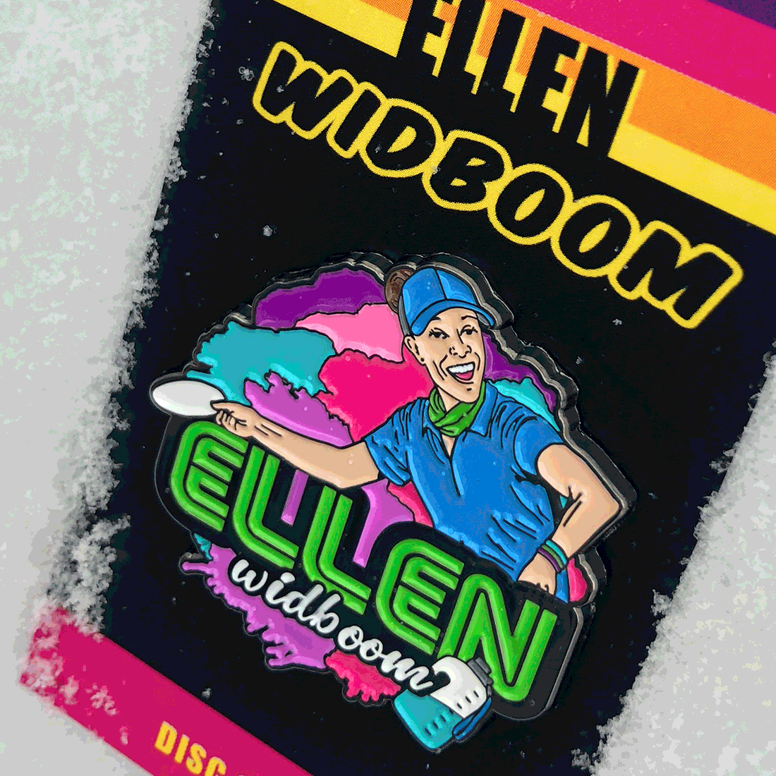 Ellen Widboom Disc Golf Pin Series 1