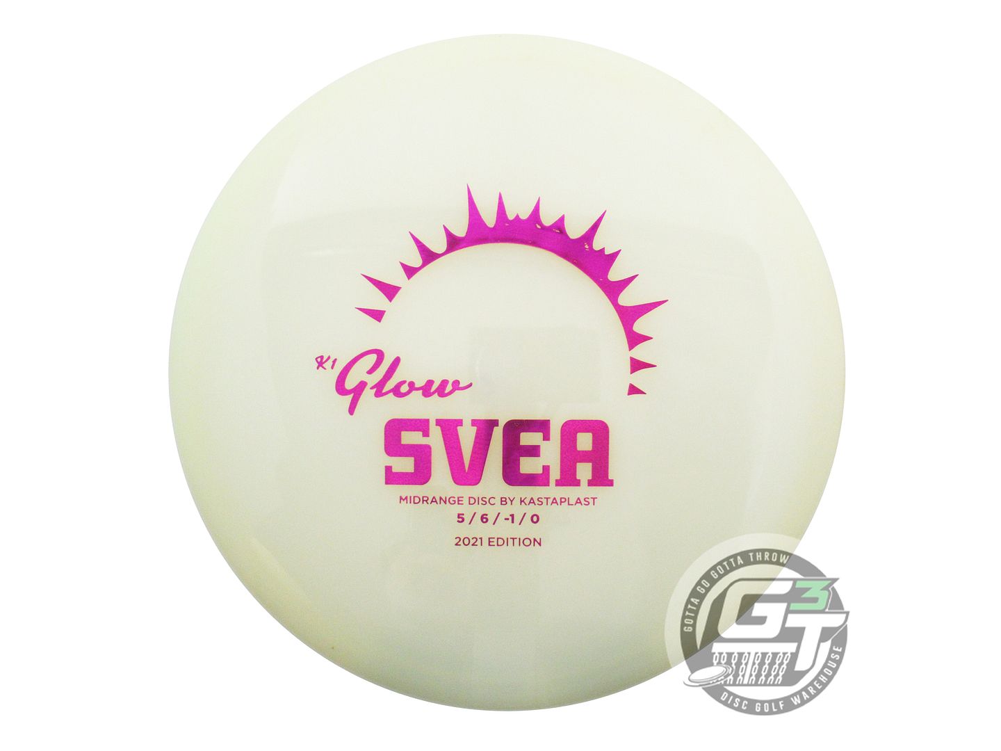 USED Kastaplast [2021] K1 Glow Svea 174g Magenta Foil Midrange Golf Disc