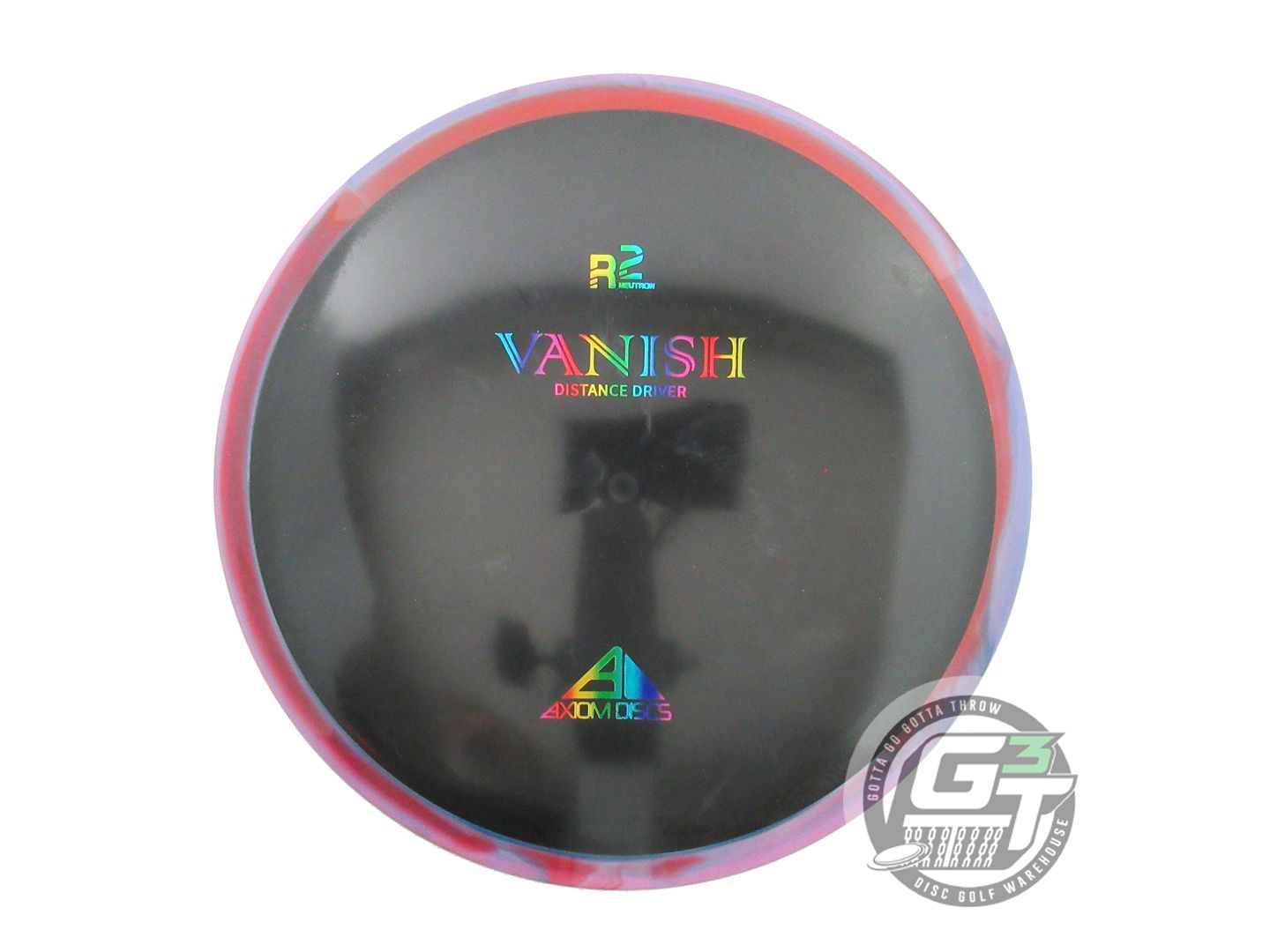 USED Axiom Discs R2 Neutron Vanish 171g Purple-Red Rim Distance Driver Golf Disc