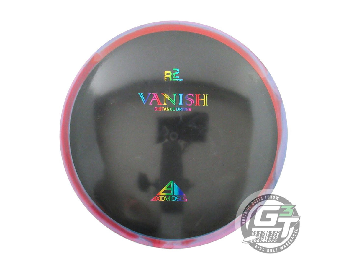 USED Axiom Discs R2 Neutron Vanish 171g Purple-Red Rim Distance Driver Golf Disc