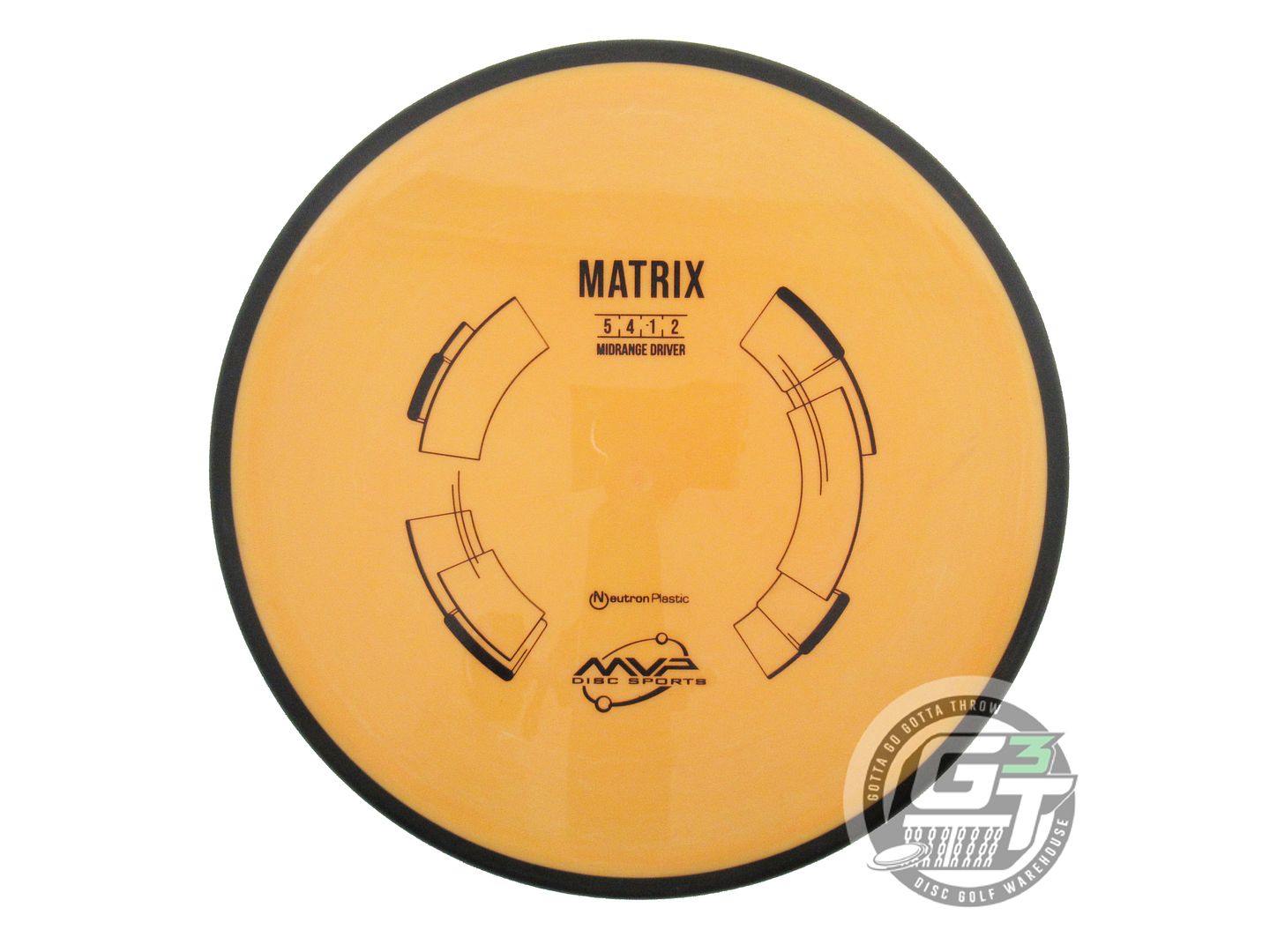 USED MVP Disc Sports Neutron Matrix 172g Marigold Midrange Golf Disc
